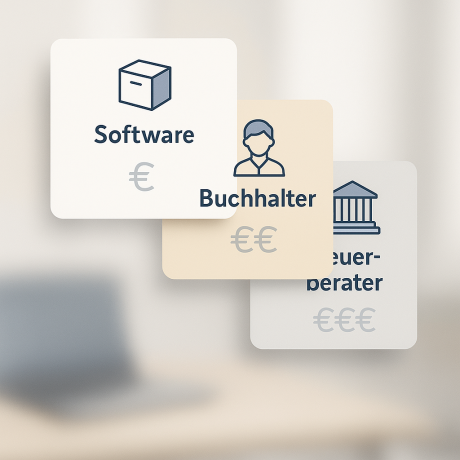 Vergleich von Kostenmodellen: Software, Buchhaltun